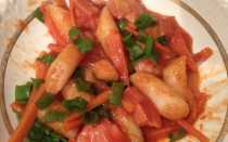 Ттокпокки. рисовые брусочки с мясом, овощами и грибами. – пошаговый рецепт с фотографиями